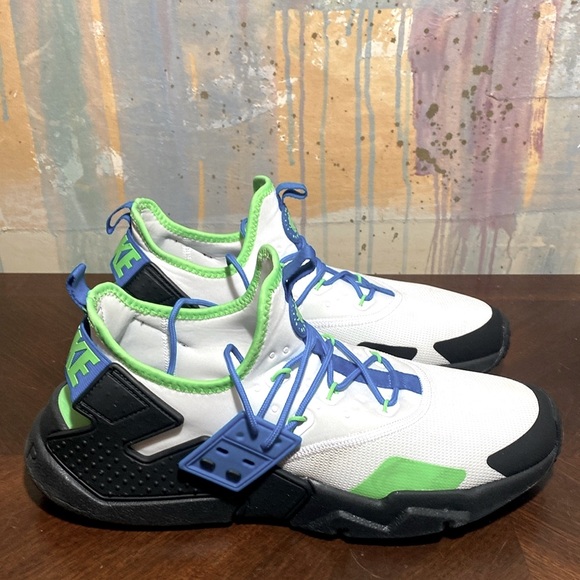 Nike Air Huarache Drift Scream Green Training Shoes AH7334-102 Mens 11.5 - Picture 4 of 6